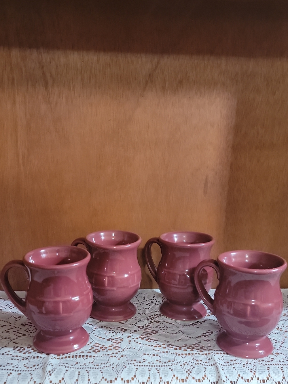 Longaberger Paprika  Latte Mugs Set Of 4